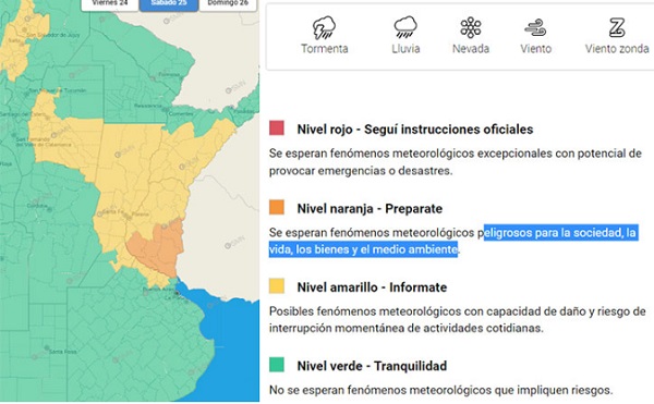Elevaron el nivel de alerta y prevén nuevas lluvias de hasta 90 milímetros (1)