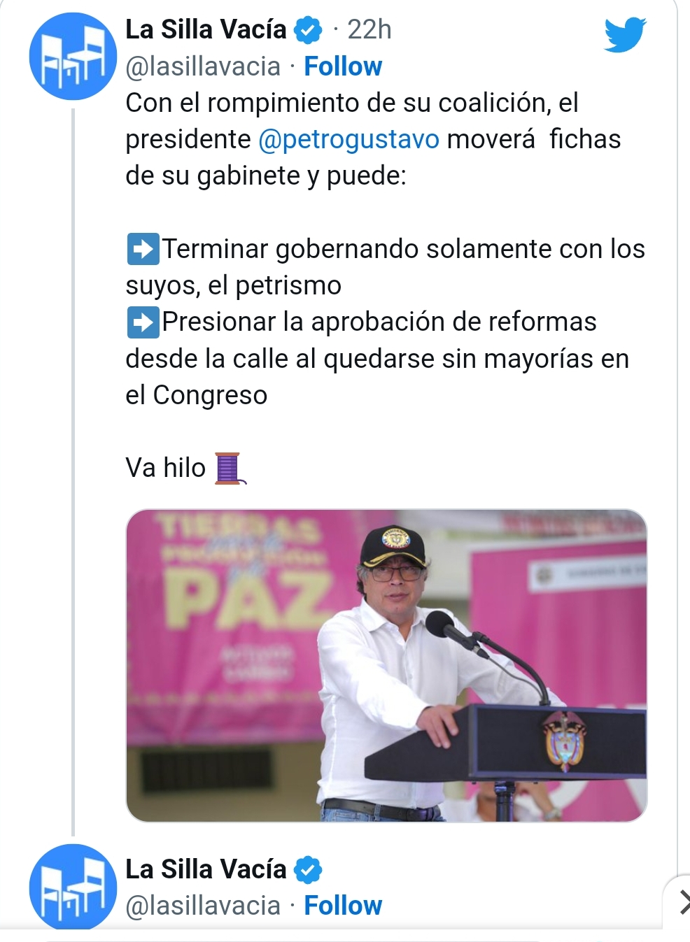 Crisis política en Colombia: fin de la coalición de Gobierno y cambio de gabinete (3)