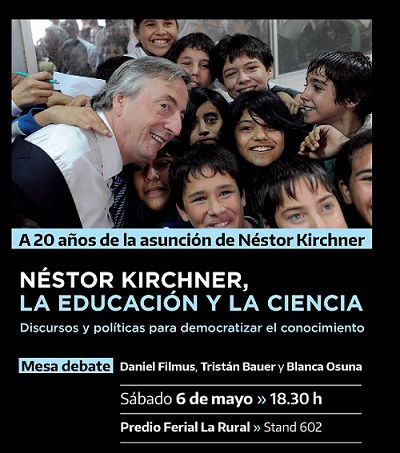 Blanca Osuna presentará junto a Filmus y Bauer el libro: ‘Néstor Kirchner, la educación y la ciencia’ (1)